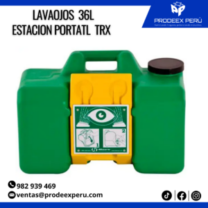 Estación Portátil TRX Lavaojos 36L de Emergencia | Cumple Norma ANSI Z358.1