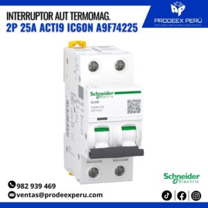 Interruptor Termomagnético Acti9 iC60N 2P 25A | Schneider Electric