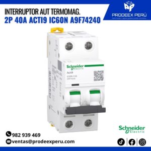 Interruptor Termomagnético Acti9 iC60N 2P 40A | Schneider Electric