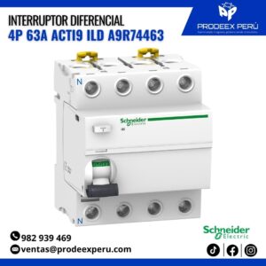 Interruptor diferencial | Acti9 iID 4P 63A 300mA Schneider Electric