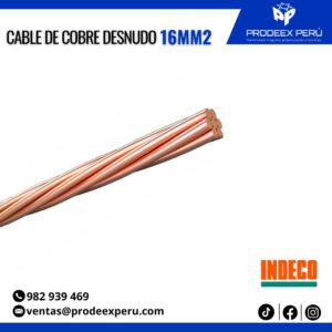 Cable desnudo de cobre blando 16MM2 – INDECO