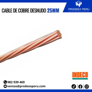 Cable desnudo de cobre blando 25MM – INDECO
